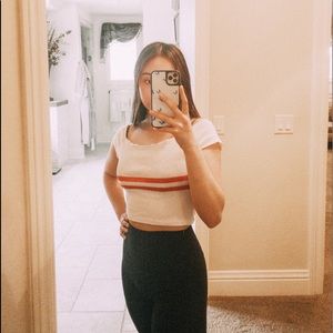 brandy melville✨—off the shoulder crop top!!